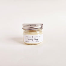 Load image into Gallery viewer, Handmade 4 oz soy candle with blueberry, vanilla, and lemon aroma