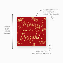 Load image into Gallery viewer, Small Match Box: Christmas Holiday Merry & Bright