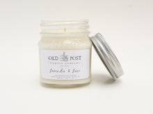 Load image into Gallery viewer, Handmade candle with lavender and vanilla aroma