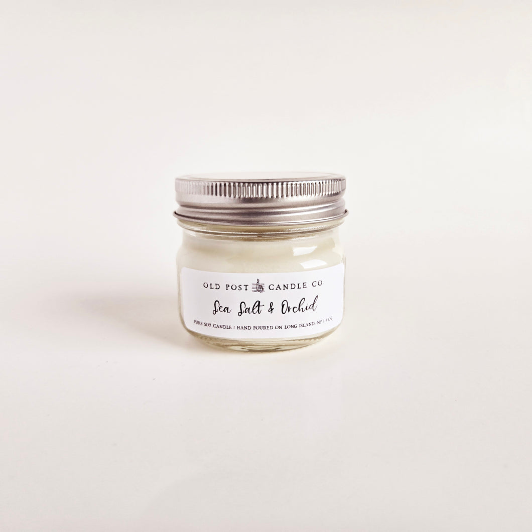 Sea Salt & Orchid | Mason Jar Candle