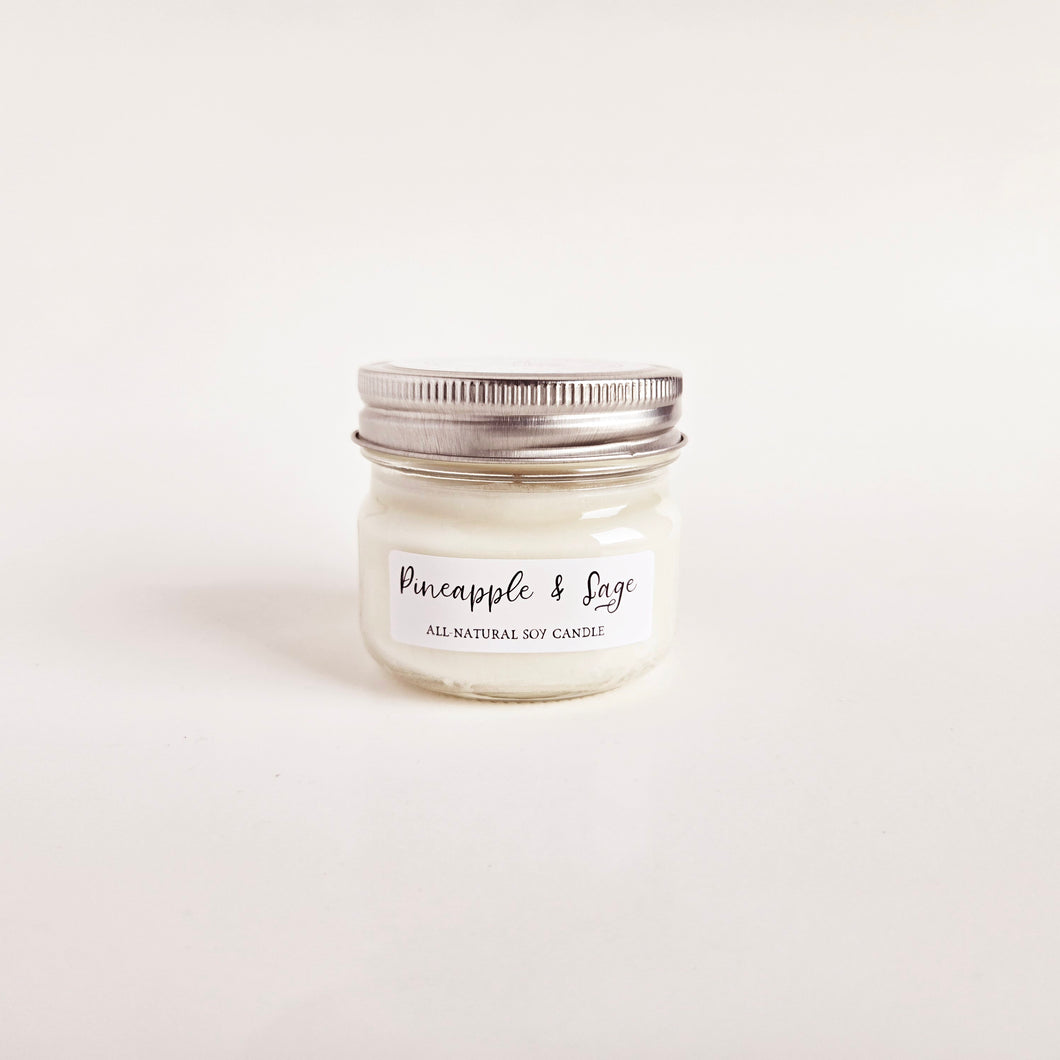 Pineapple & Sage | Mason Jar Candle