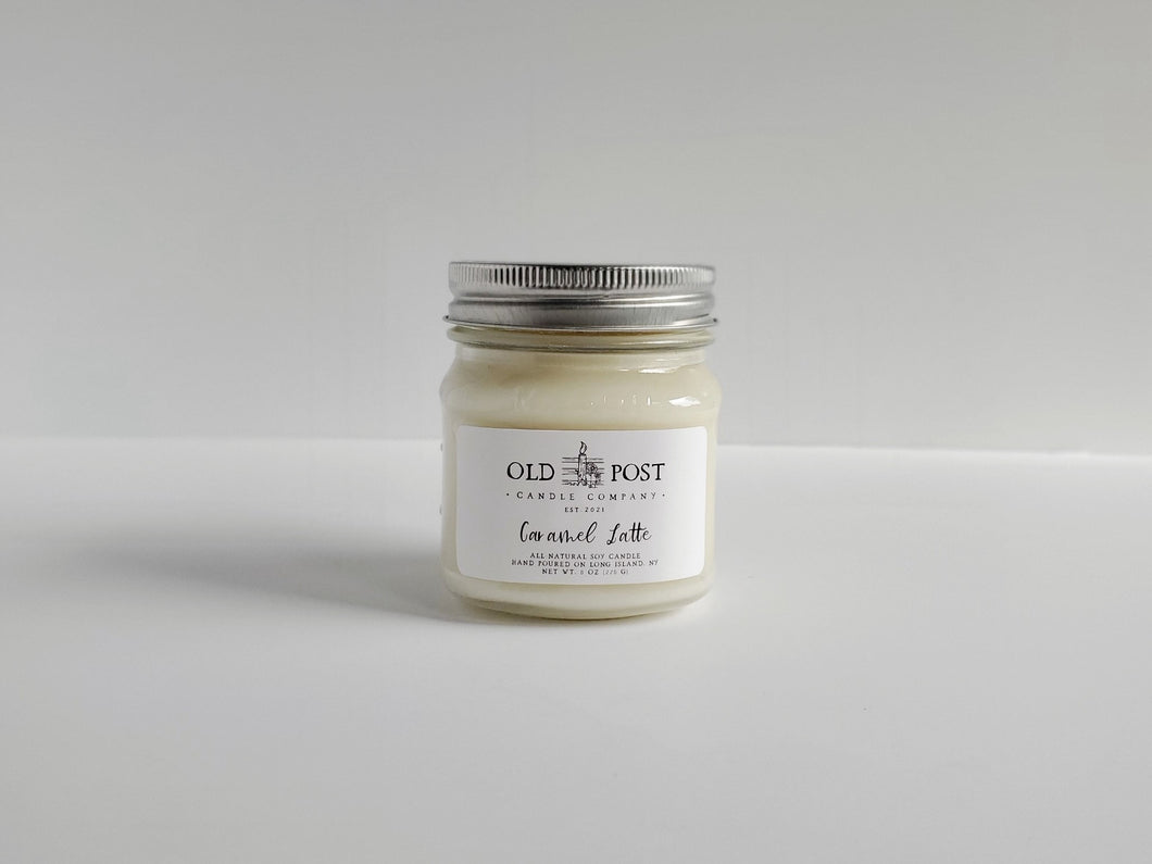 Caramel Latte | Mason Jar Candle