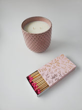 Load image into Gallery viewer, Ceramic Pink Hobnail Candle
